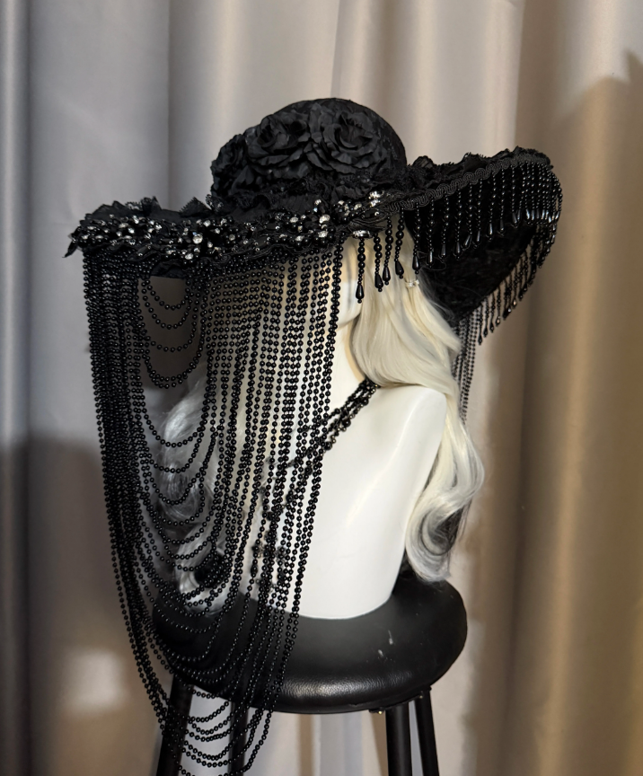 Black Pearl Dark Gothic Hat