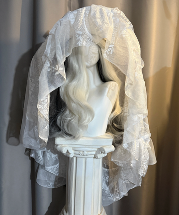Victorian Lace Gothic Lolita Veil Hat